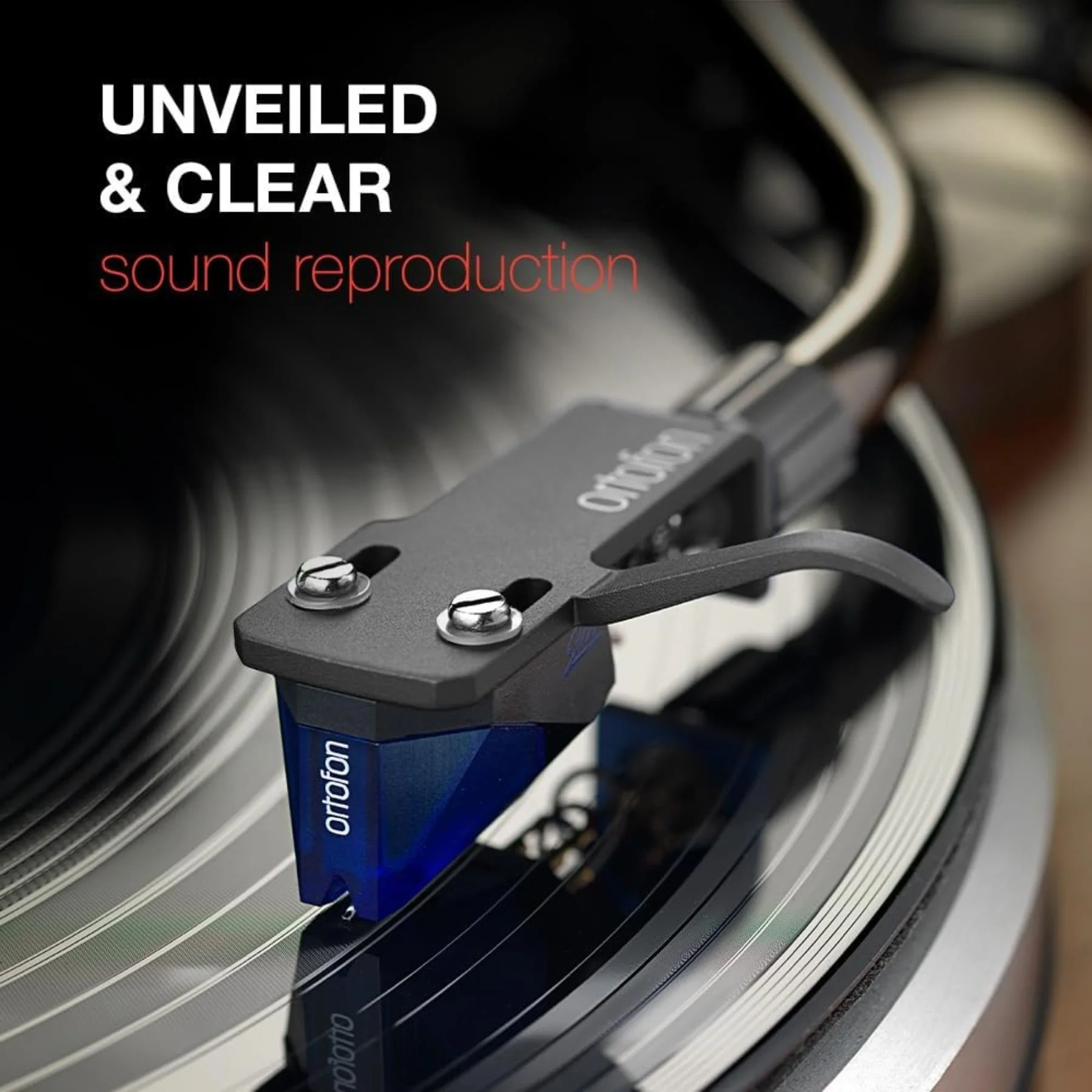 Ortofon 2M Blue Moving Magnet Cartridge Premounted on SH-4 Black Headshell - Image 2