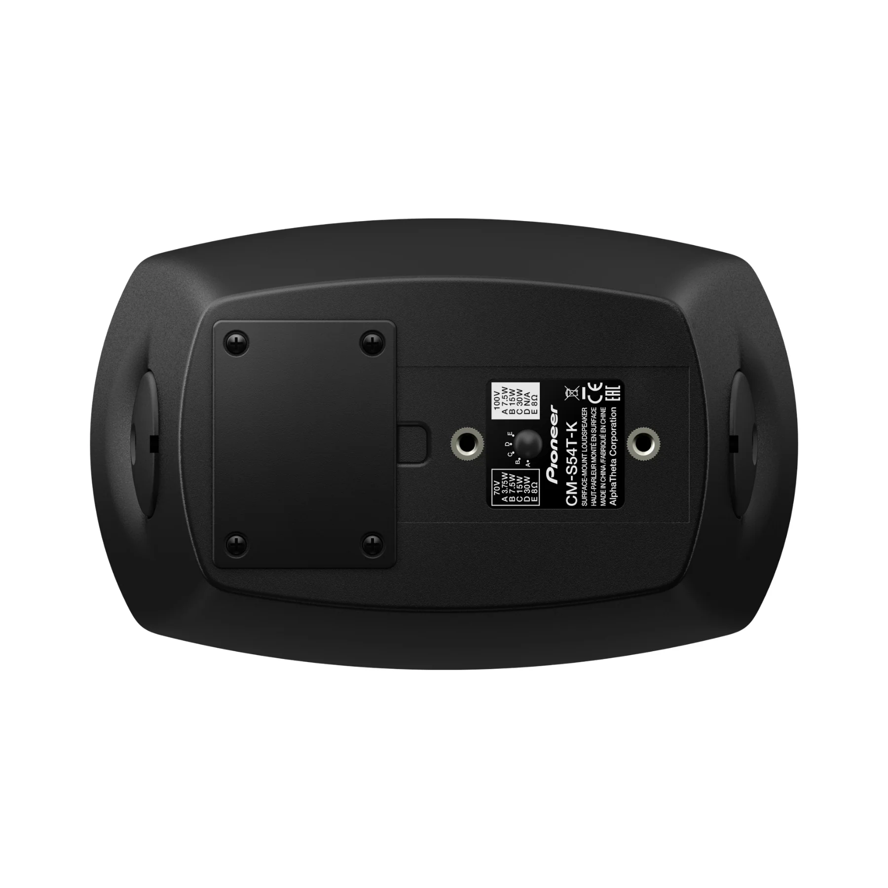 Pioneer Pro Audio CM-S54T 4" Surface Mount Loudspeakers (Pair) - Black - Clearance / Open Box - Image 4