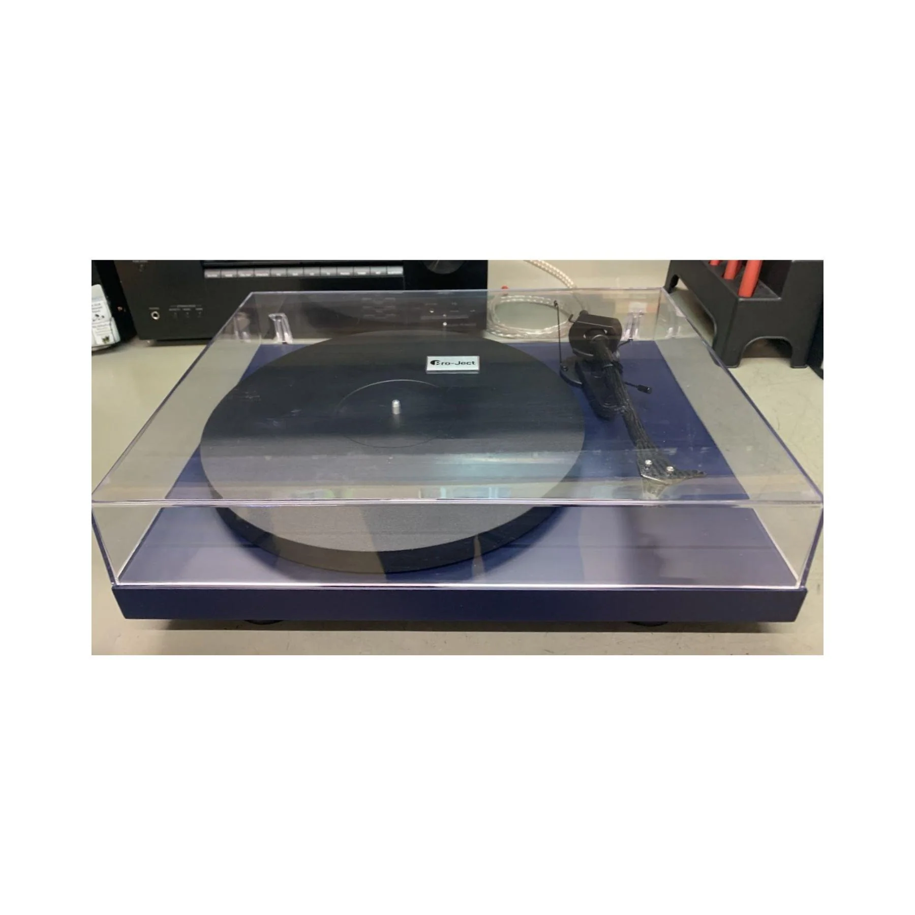 Pro-Ject Carbon EVO 2 Turntable - Satin Steel Blue - Clearance / Open Box - Image 2