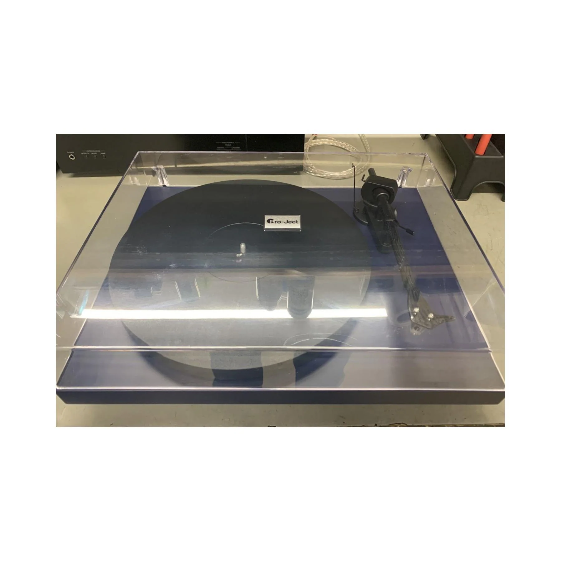 Pro-Ject Carbon EVO 2 Turntable - Satin Steel Blue - Clearance / Open Box - Image 3