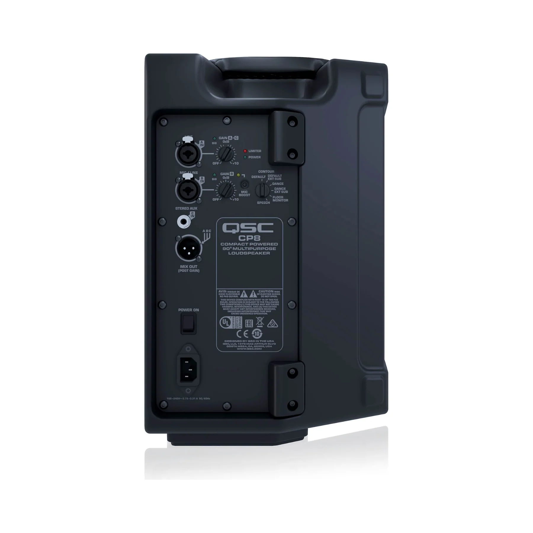QSC CP8 1000 Watt Compact Loudspeaker - Clearance / Open Box - Image 2