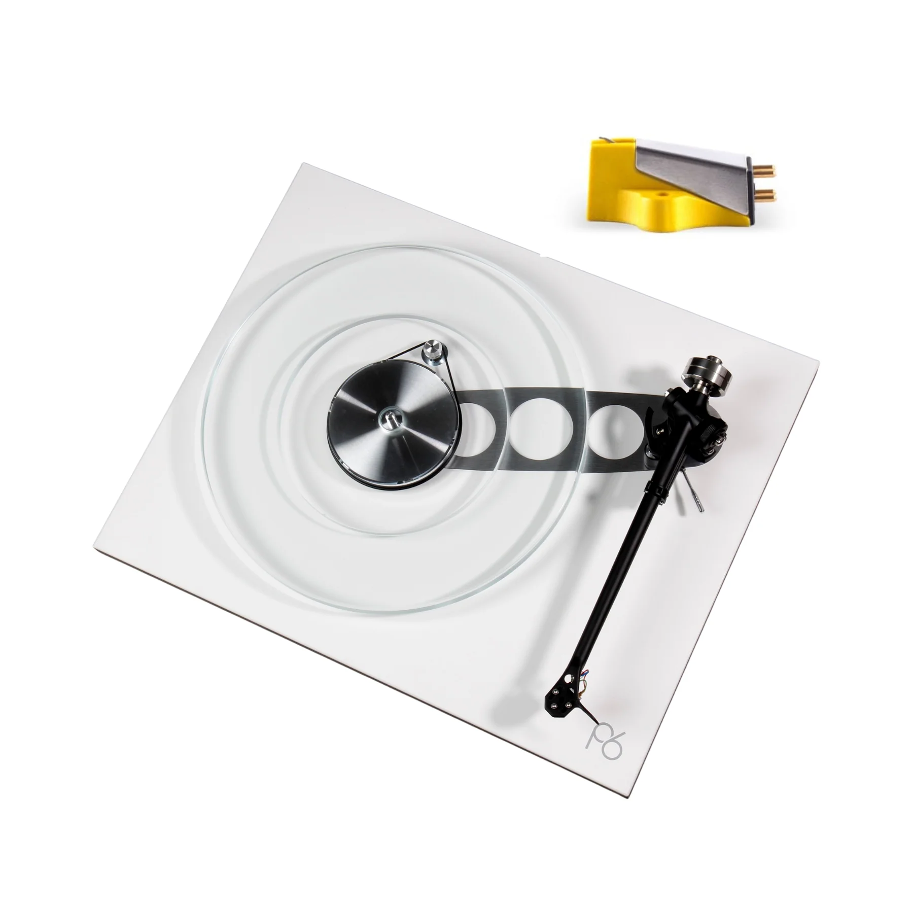 Rega Planar 6 Turntable (White) with Exact (MM) cartridge - Clearance / Open Box
