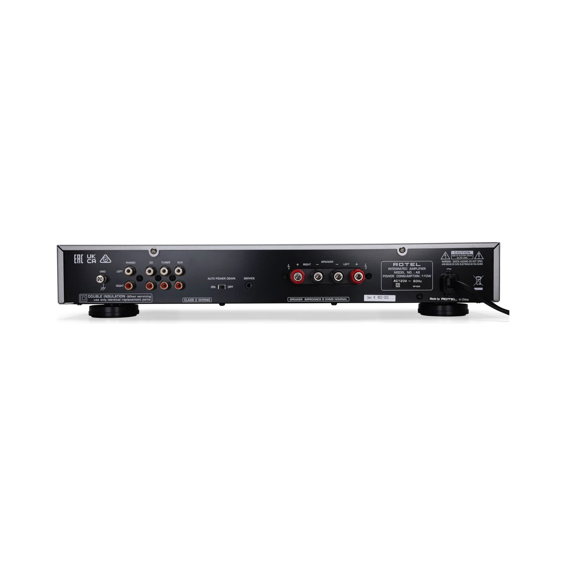 Rotel A8 Integrated Amplifier - Clearance / Open Box - Image 5