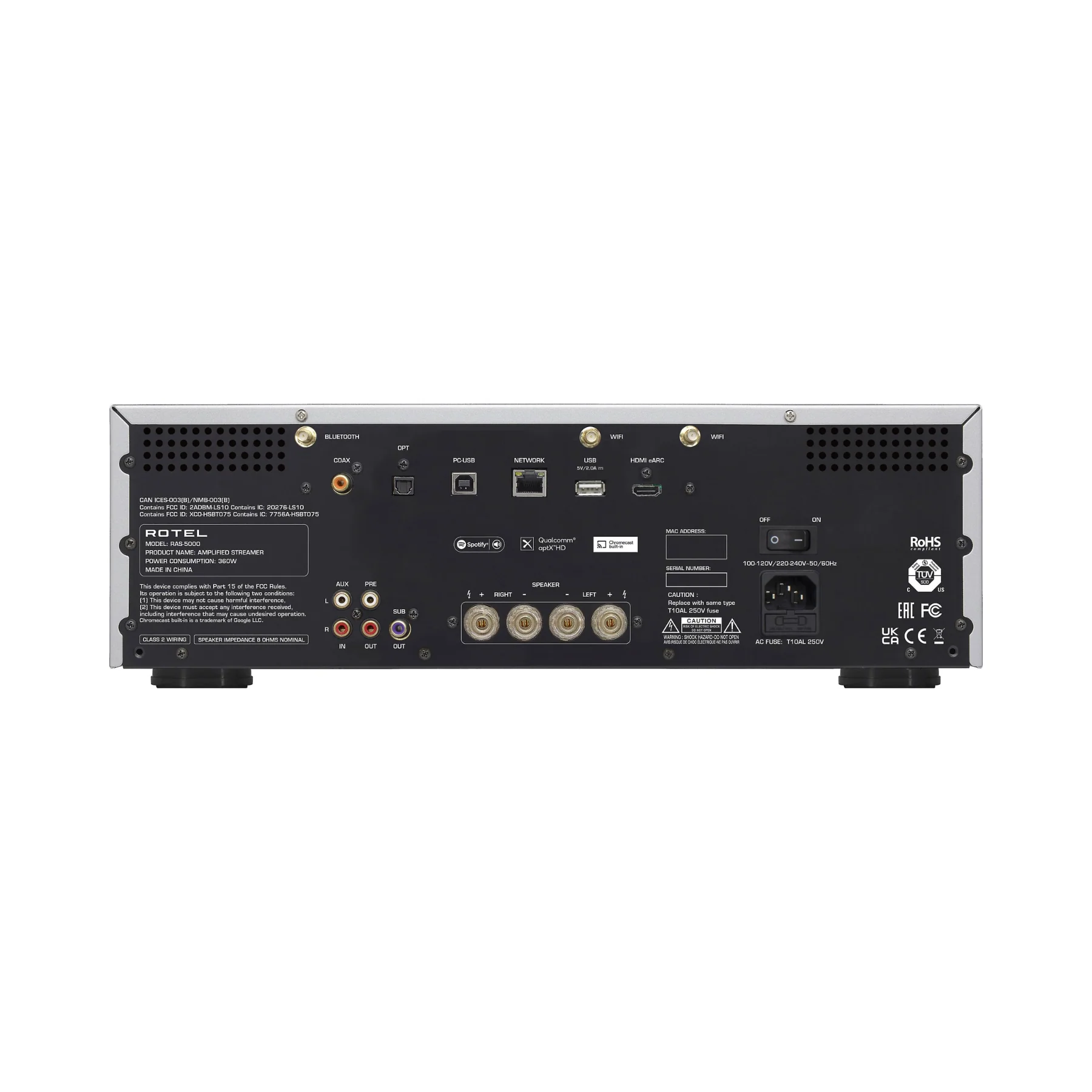 Rotel RAS-5000 Integrated Music Streamer Amplifier - Clearance / Open Box - Image 2