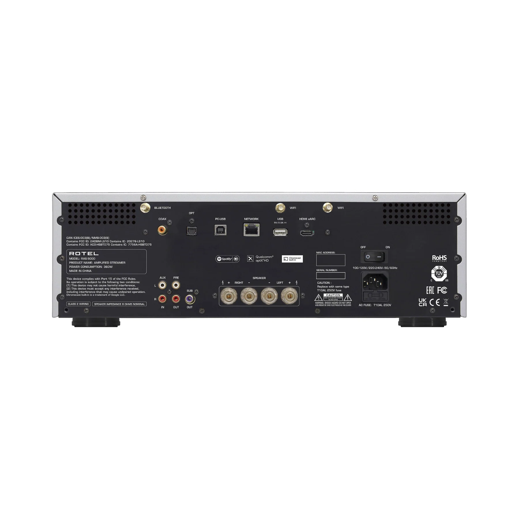 Rotel RAS-5000 Integrated Music Streamer Amplifier - Clearance / Open Box - Image 7