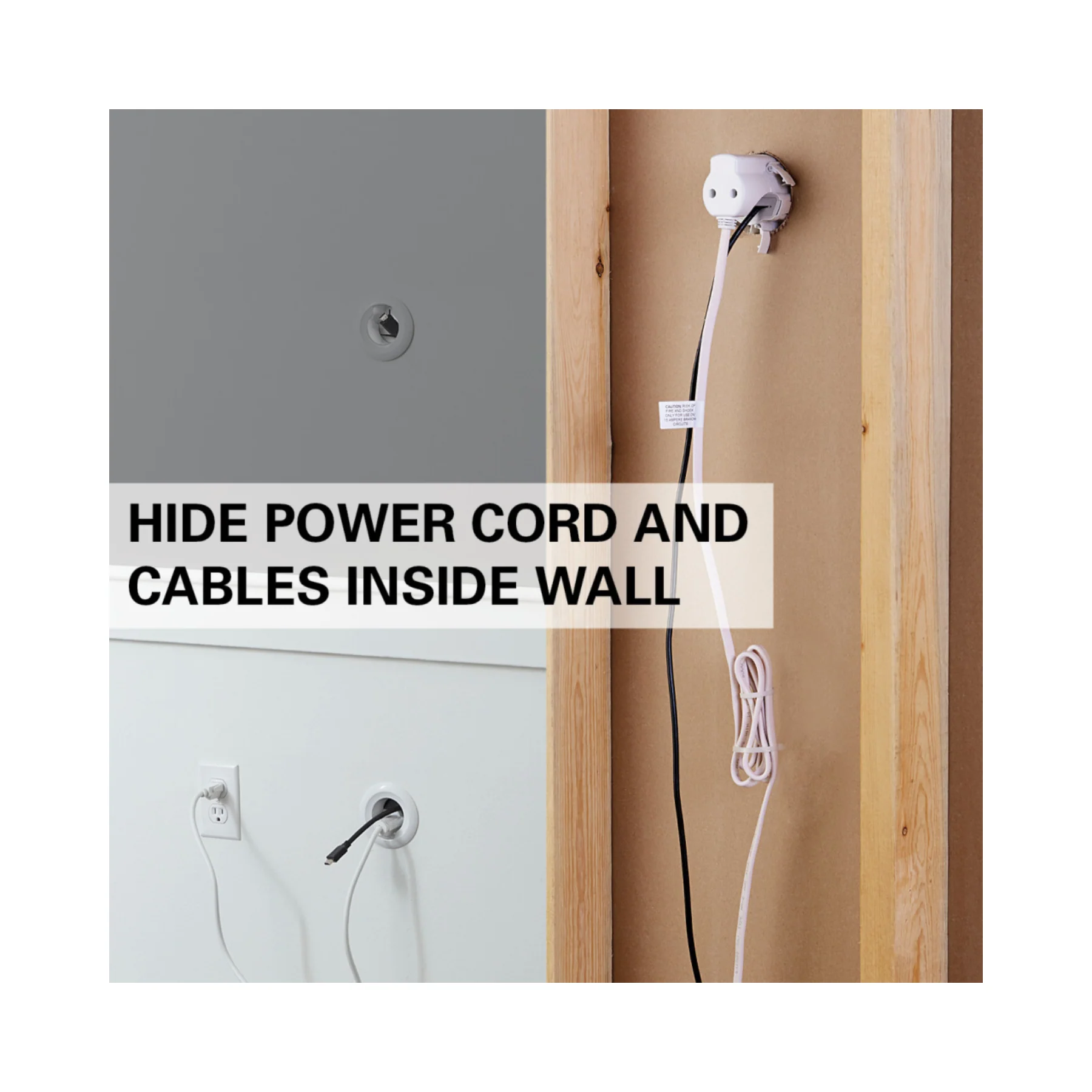 Sanus In-Wall Power & Cable Management Kit - Image 3
