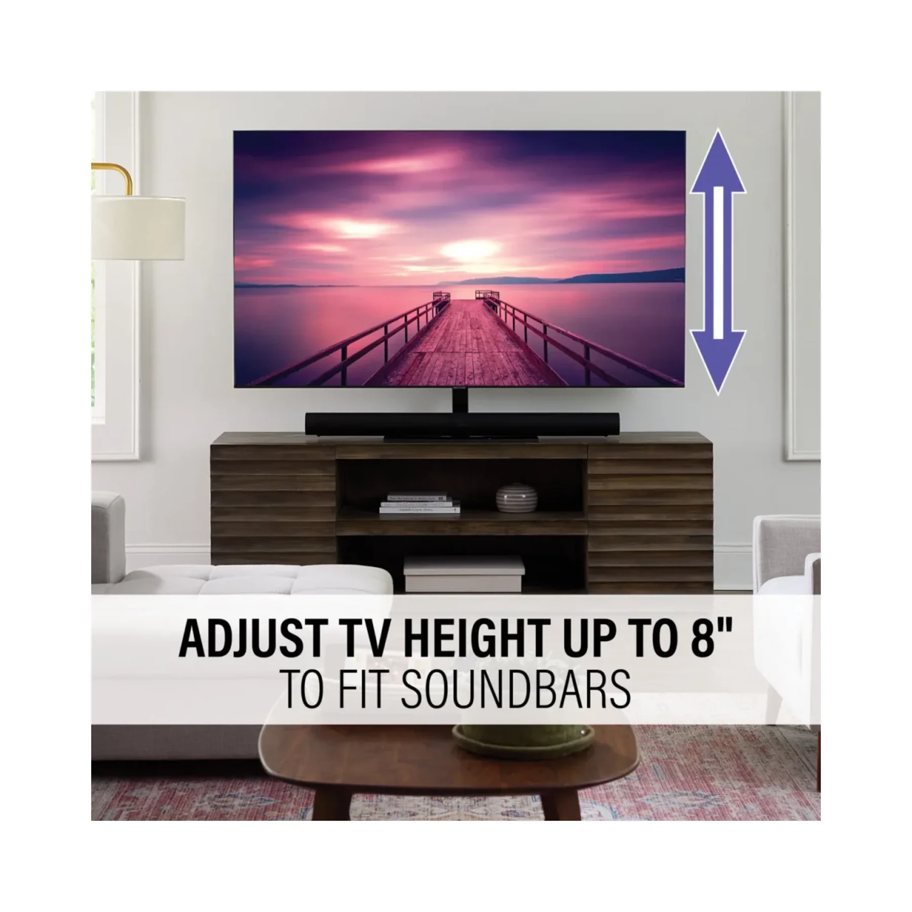 Sanus VSTV2-B2  TV Swivel Stand 40" - 86" - Image 3