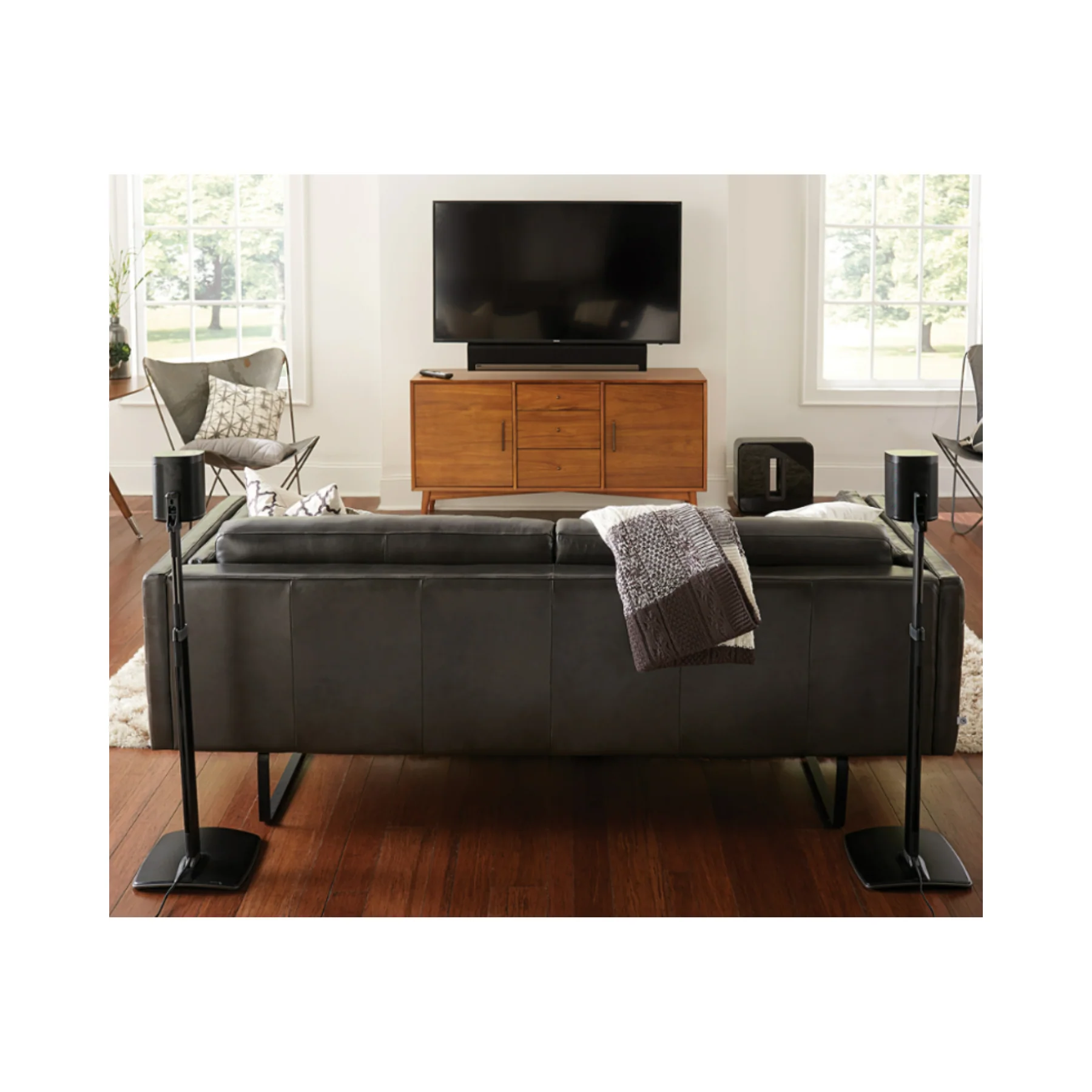Sanus WSSA2 Adjustable Wireless Speaker Stand For One, & Play Series - Image 6