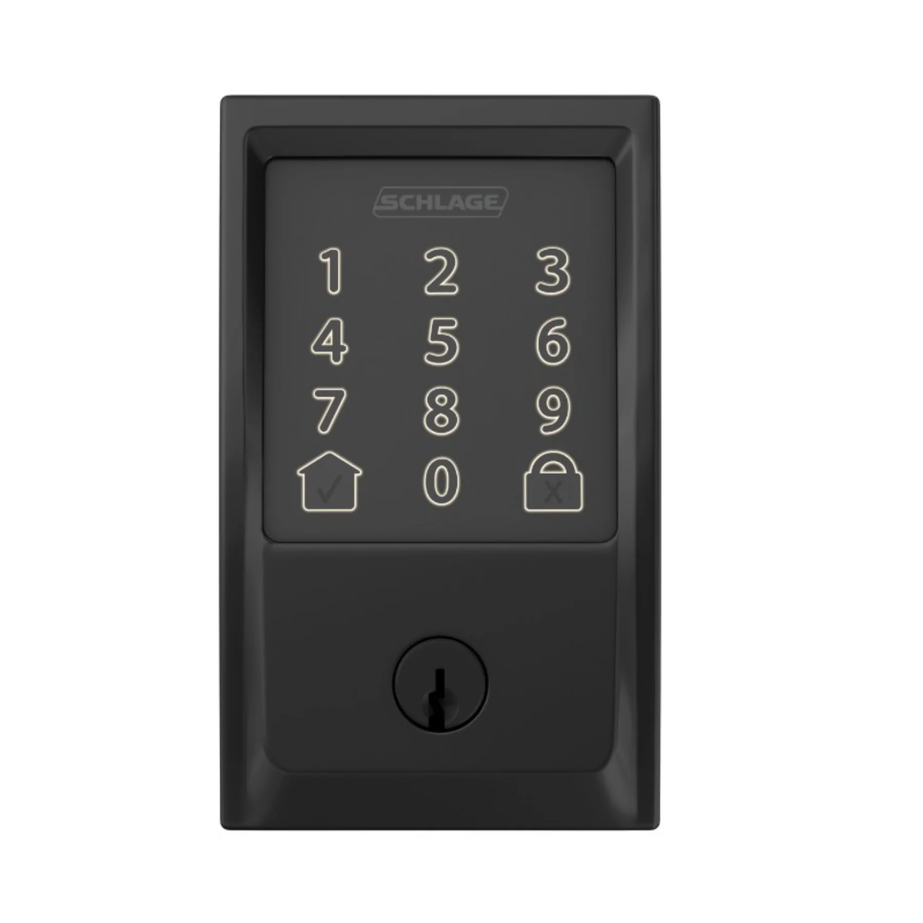 Schlage Encode Smart WiFi Deadbolt Lock for Front Door (Matte Black) - Clearance / Open Box - Image 2
