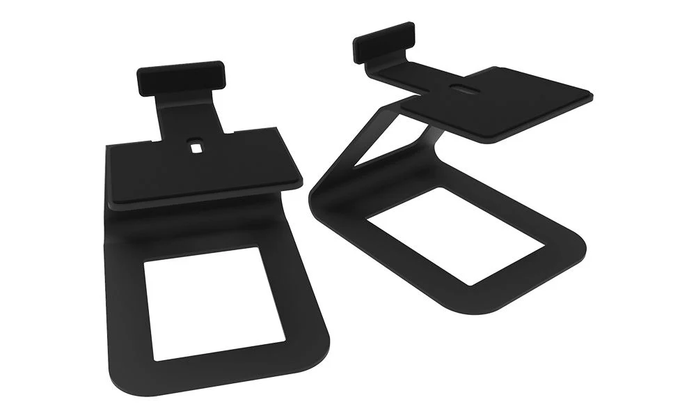 Kanto SE6 Elevated Desktop Speaker Stands for Large Speakers - Universal Compatibility - Supports up to 22 lb