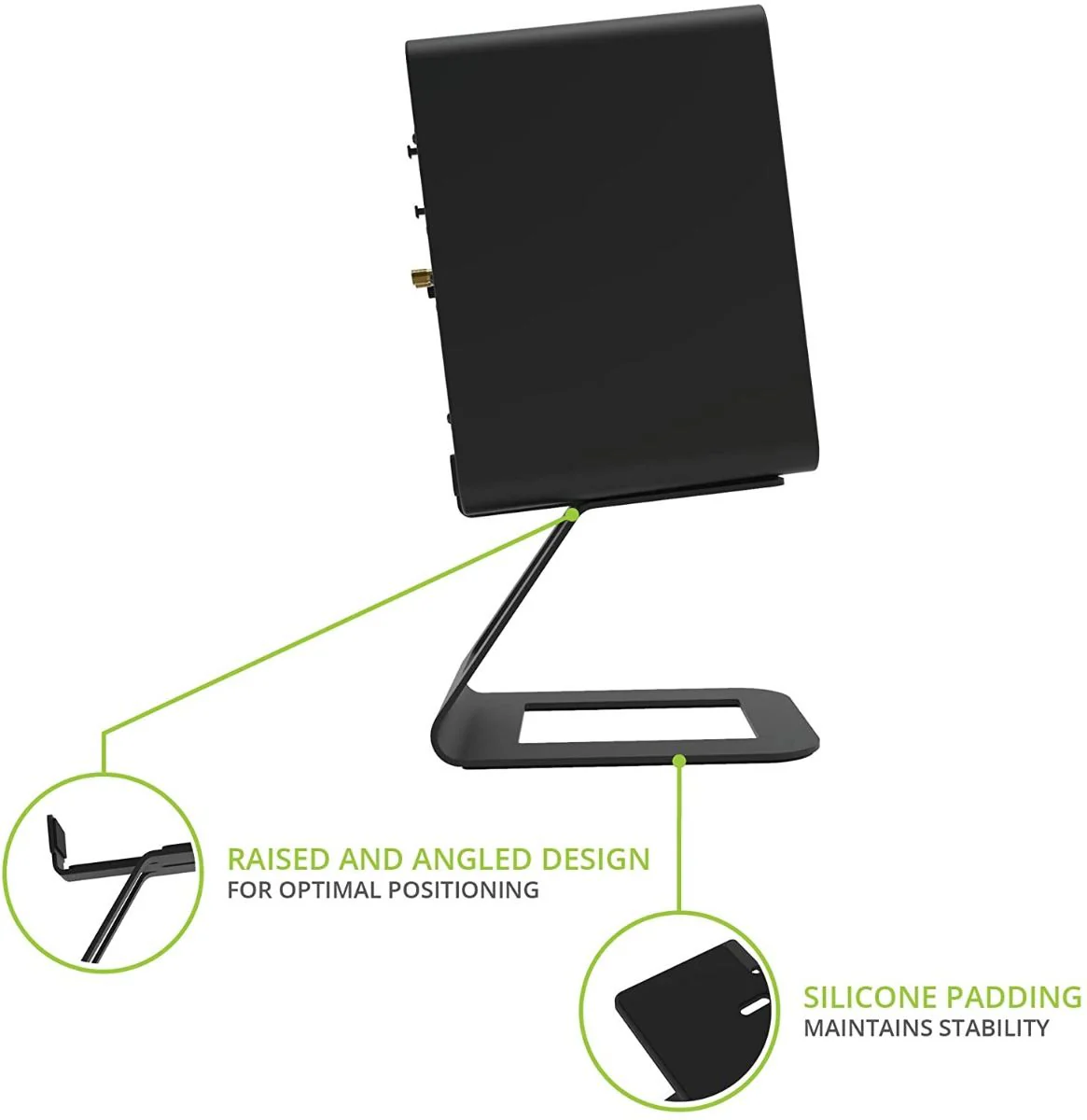 Kanto SE6 Elevated Desktop Speaker Stands for Large Speakers - Universal Compatibility - Supports up to 22 lb - Image 3