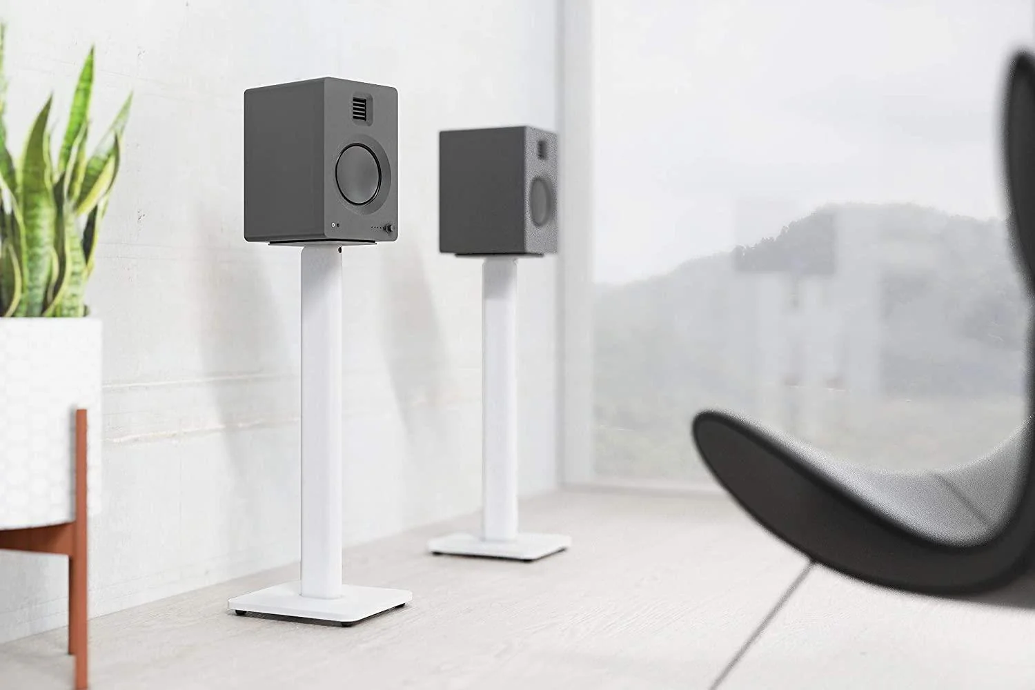 Kanto SP26PL - 26" Bookshelf Speaker Floor Stands - Image 8