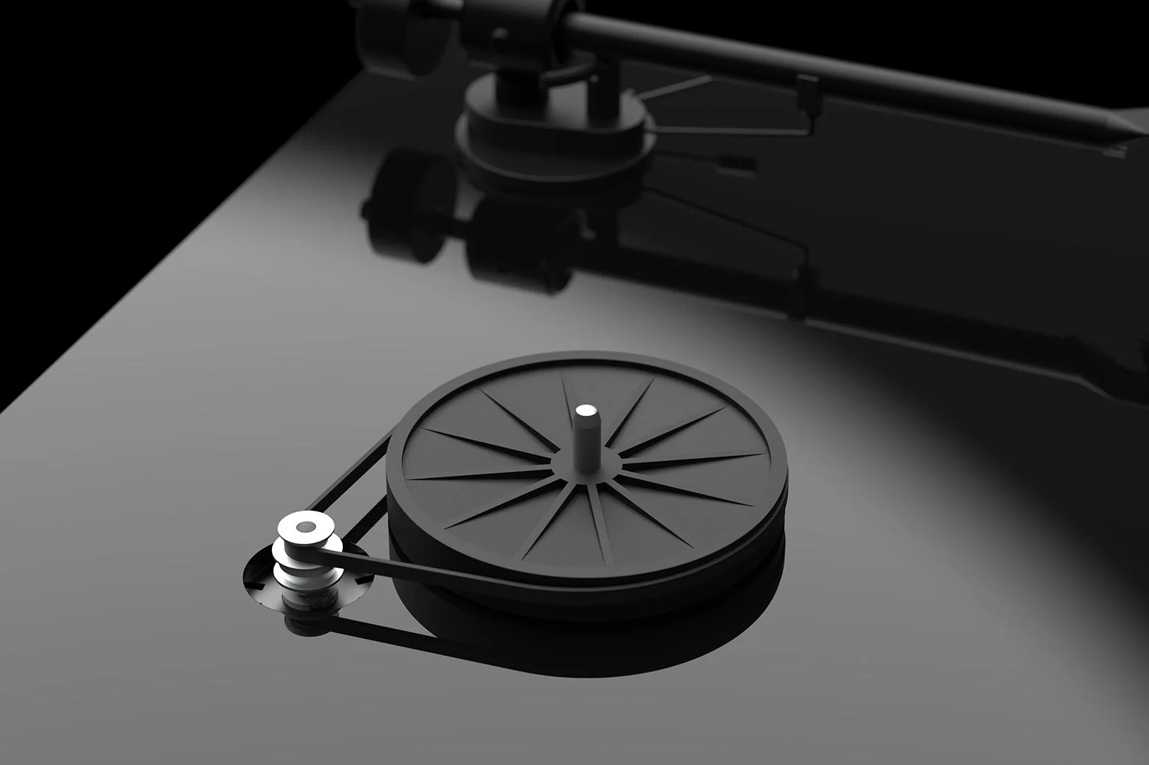Pro-Ject T1 PHONO SB Turntable with Ortofon OM5e Cartridge - Image 6