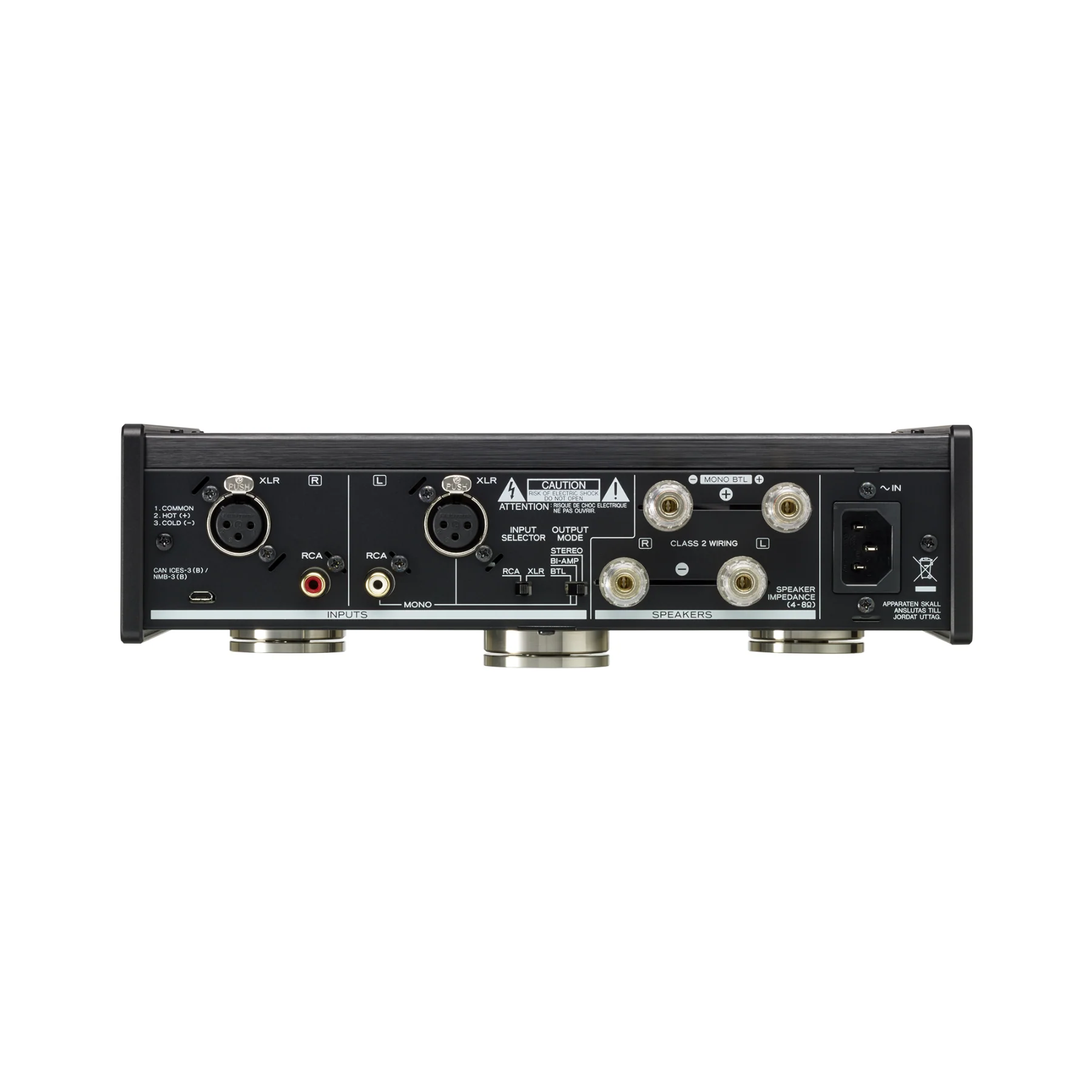 TEAC AP-505 - Stereo Power Amplifier (Black) - Clearance / Open Box - Image 3