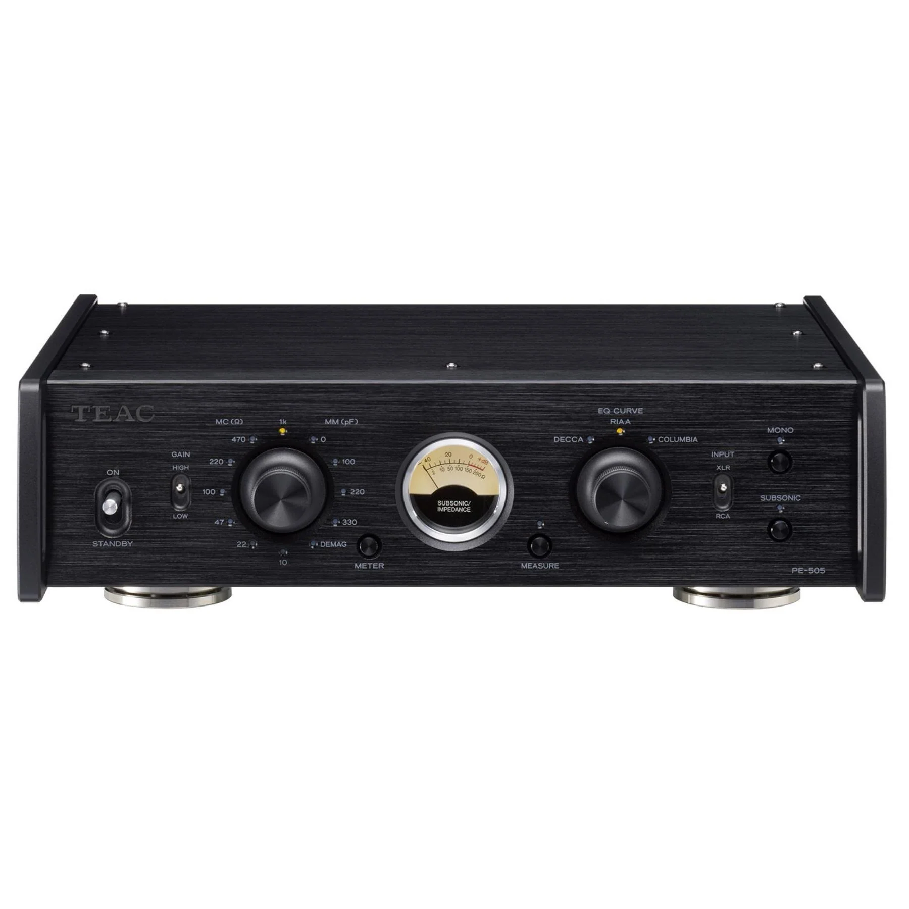 TEAC PE-505 - Fully-balanced Phono Amplifier (Black)