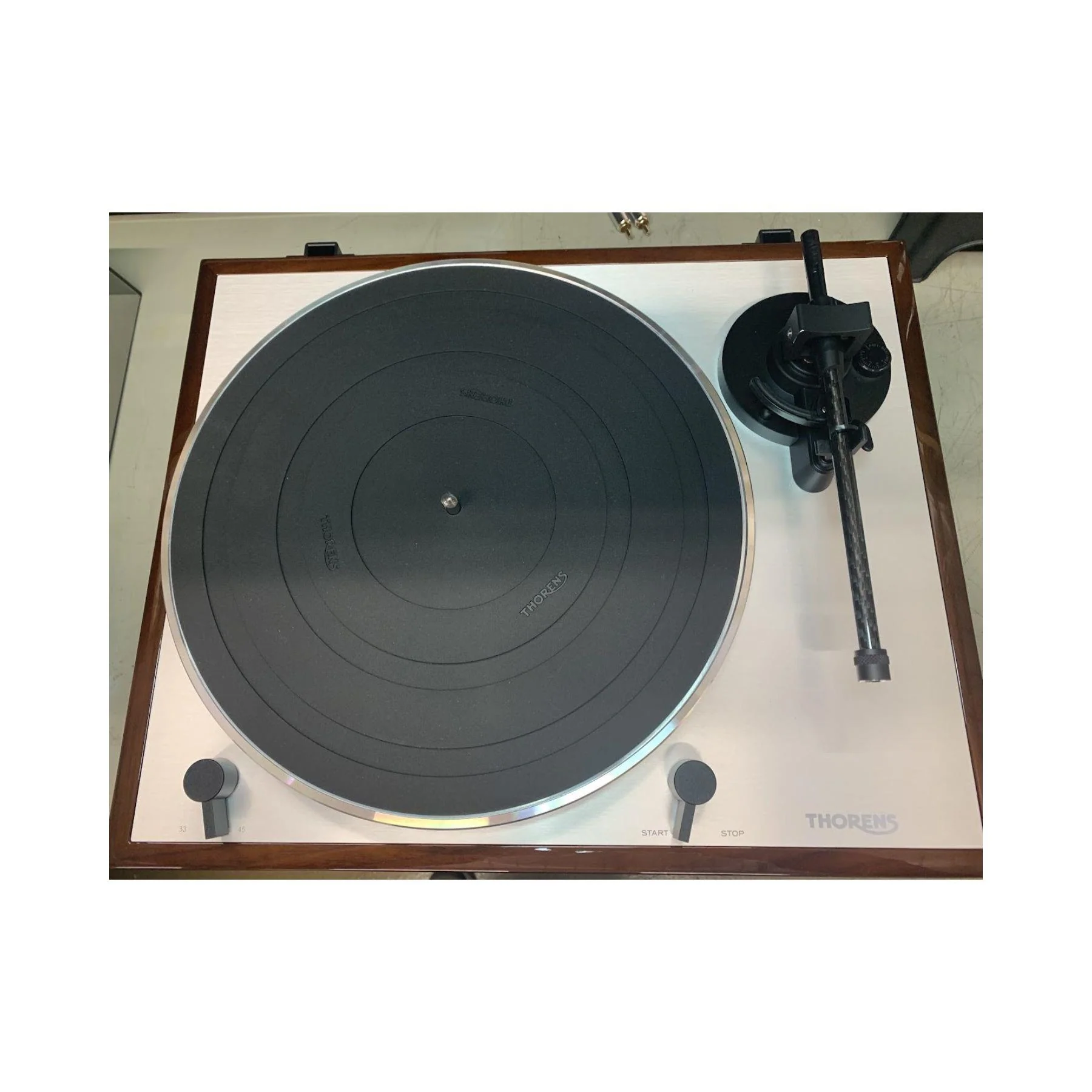 Thorens TD 402 DD Automatic Turntable with Built-In MM Phono Stage - Walnut - Clearance / Open Box - Image 5