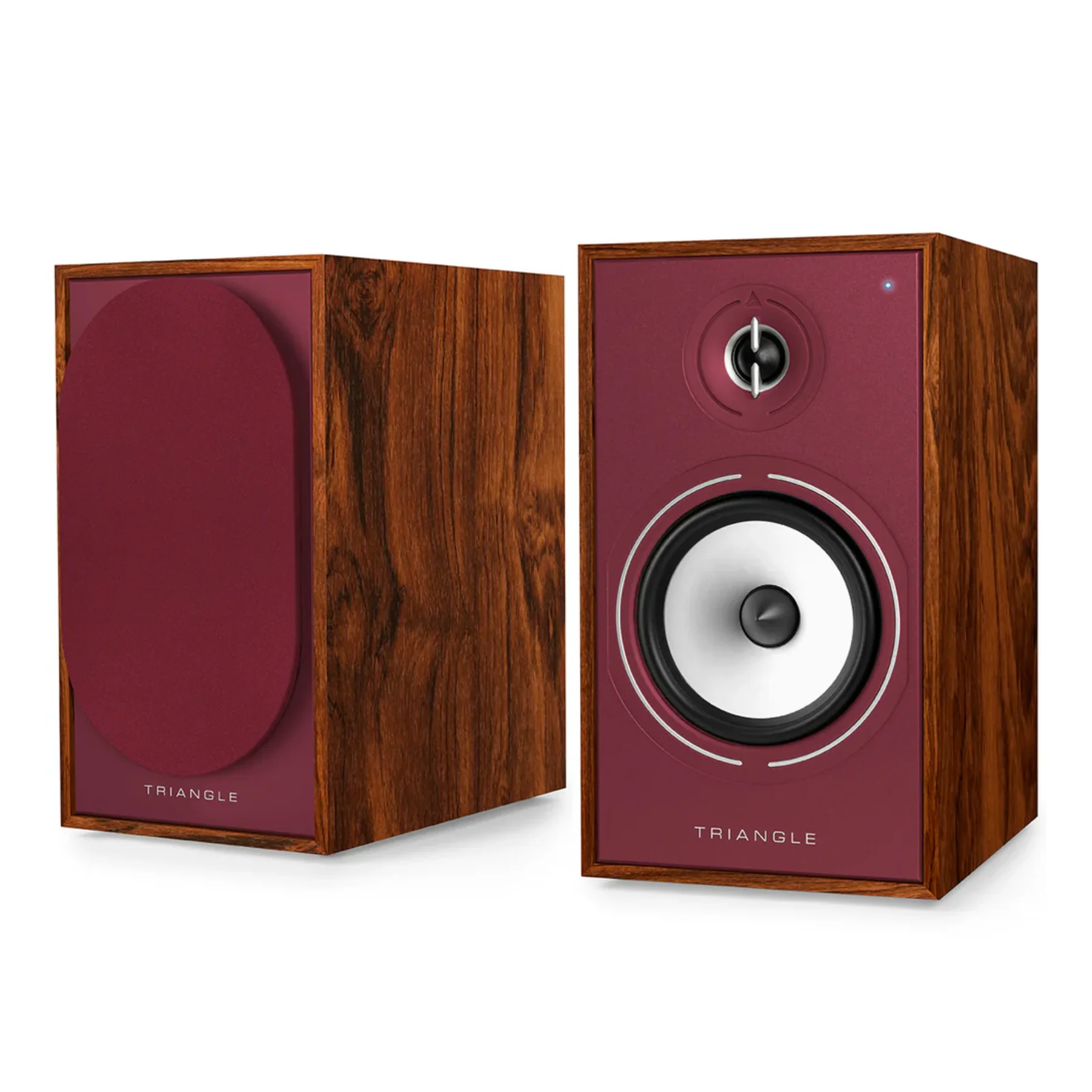 Triangle Borea BR02 Connect Wireless Powered Bookshelf Speaker With Arc - Burgundy Edition