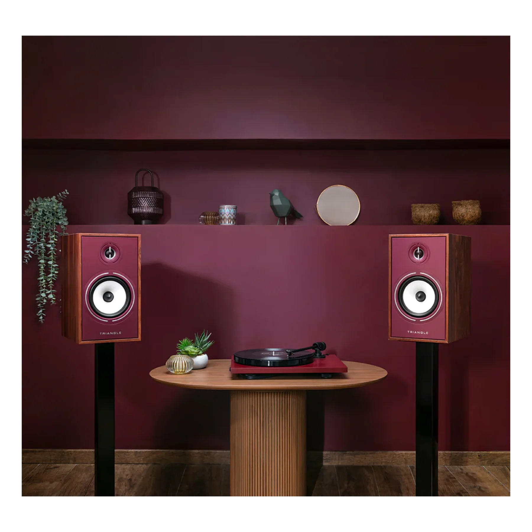 Triangle Borea BR02 Connect Wireless Powered Bookshelf Speaker With Arc - Burgundy Edition - Image 5