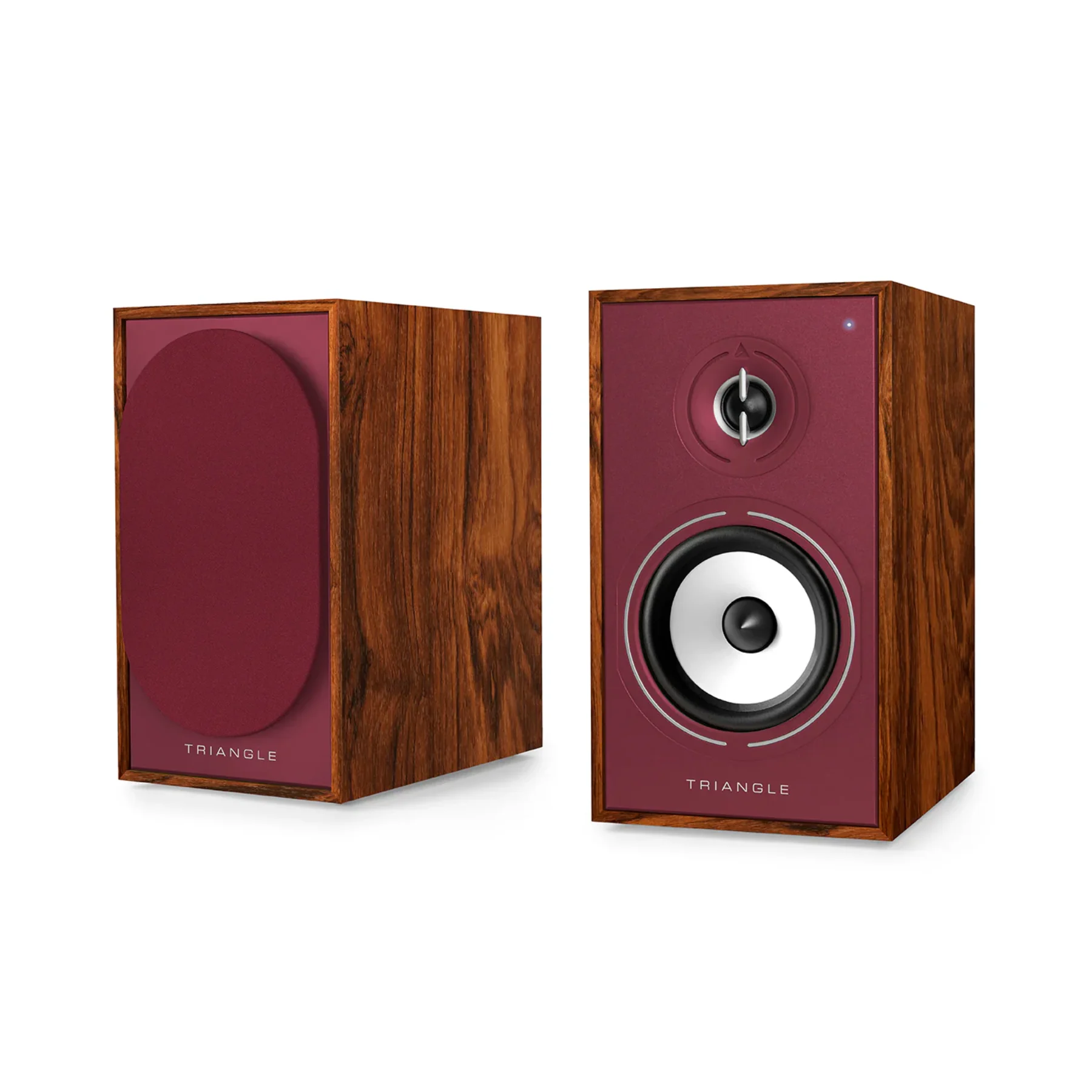 Triangle Borea BR02 Connect Wireless Powered Bookshelf Speaker With Arc - Burgundy Edition - Clearance / Open Box