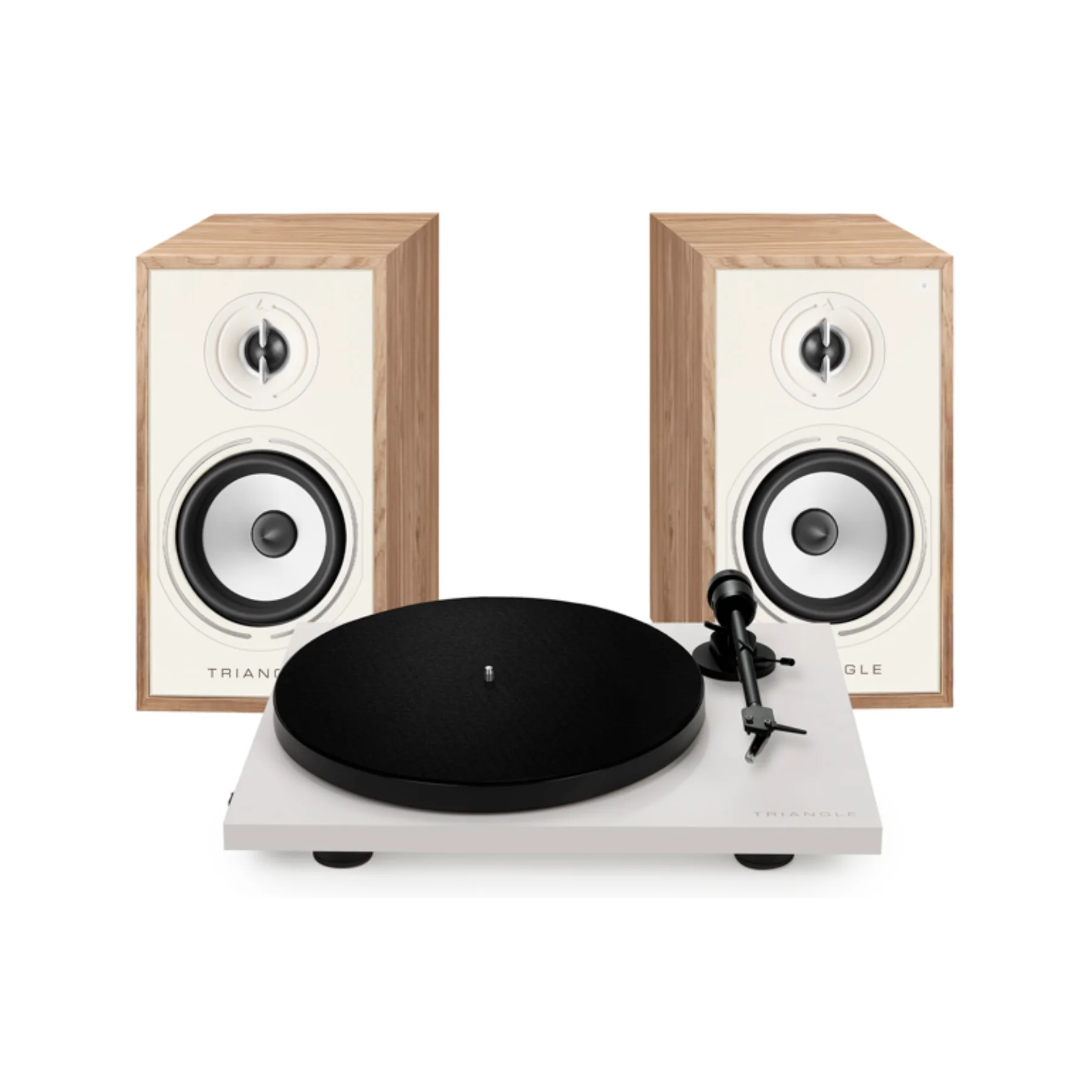 Triangle Lunar 1 Turntable with Borea BR02 Connect Wireless Powered Bookshelf Speaker With Arc - Image 3