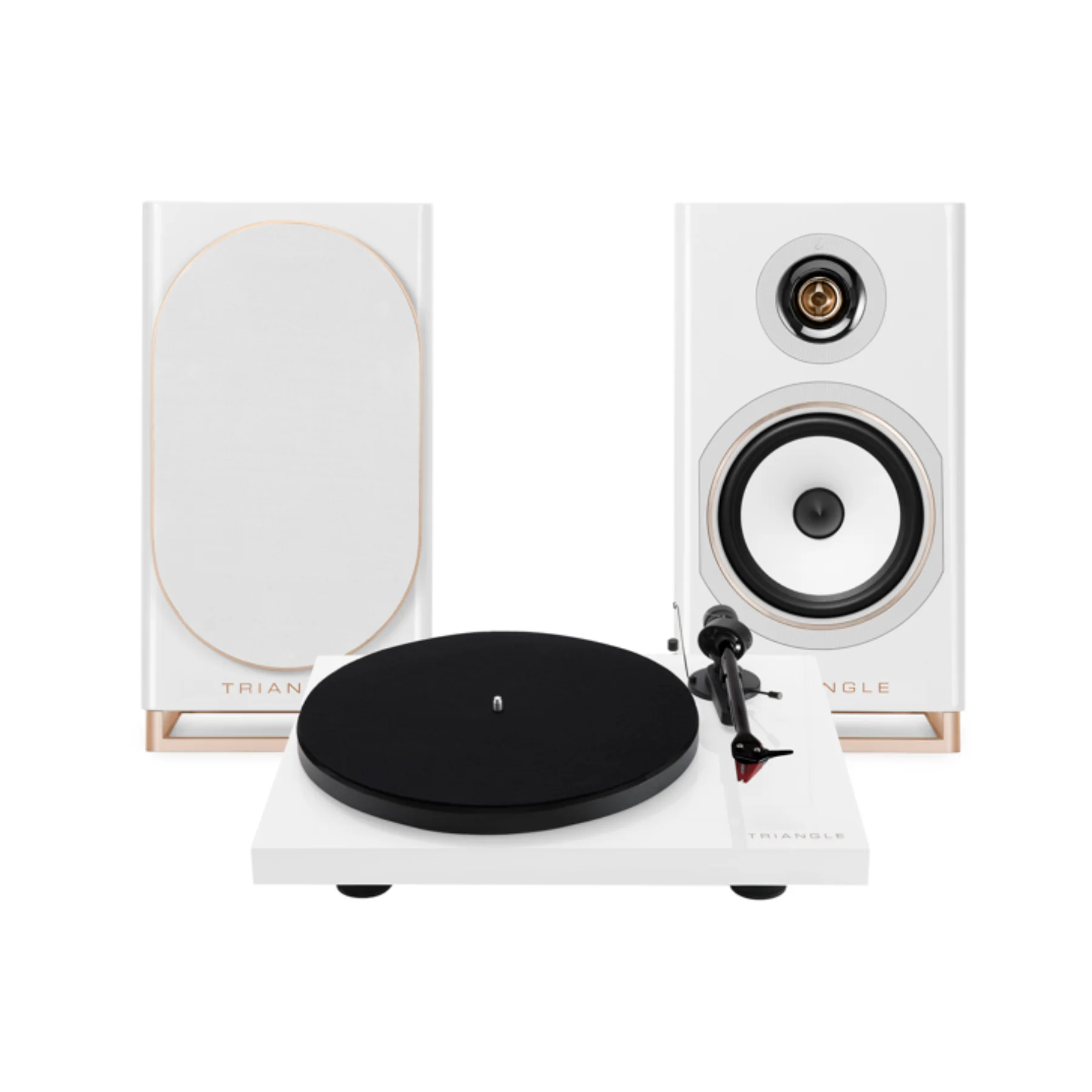 Triangle Lunar 3 Turntable with Capella  WiFi & Bluetooth Powered Speaker (Pair) - Image 4