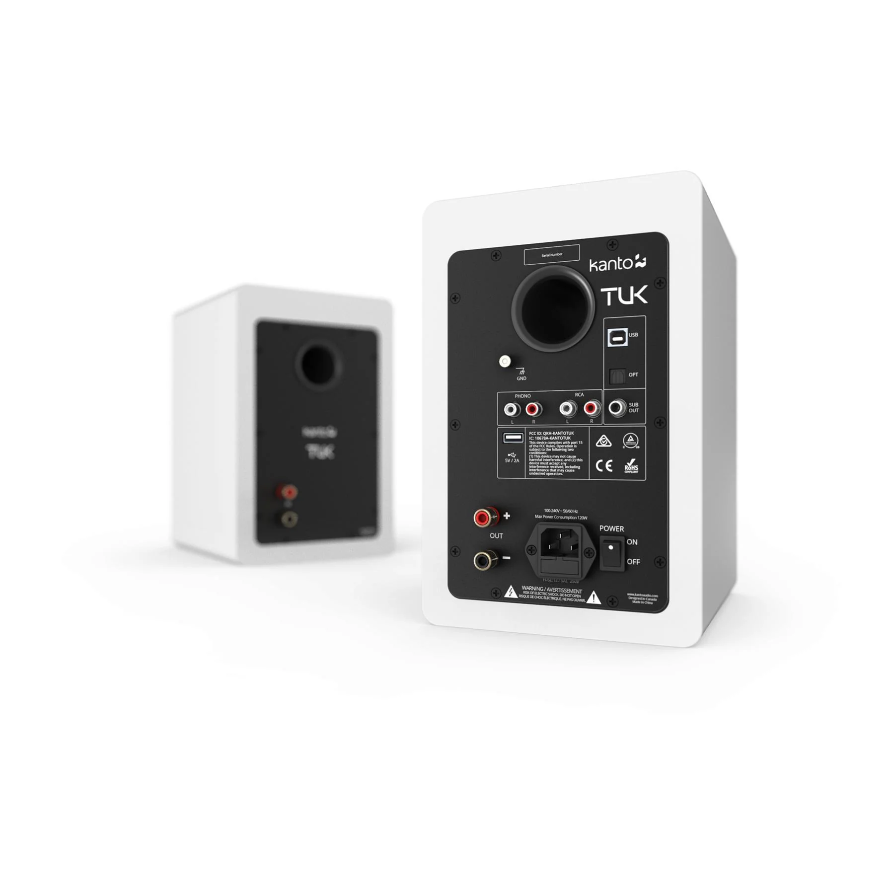Kanto TUK Powered Speakers with USB DAC, Phono Preamp, Bluetooth 4.2, and Headphone Out - Image 17