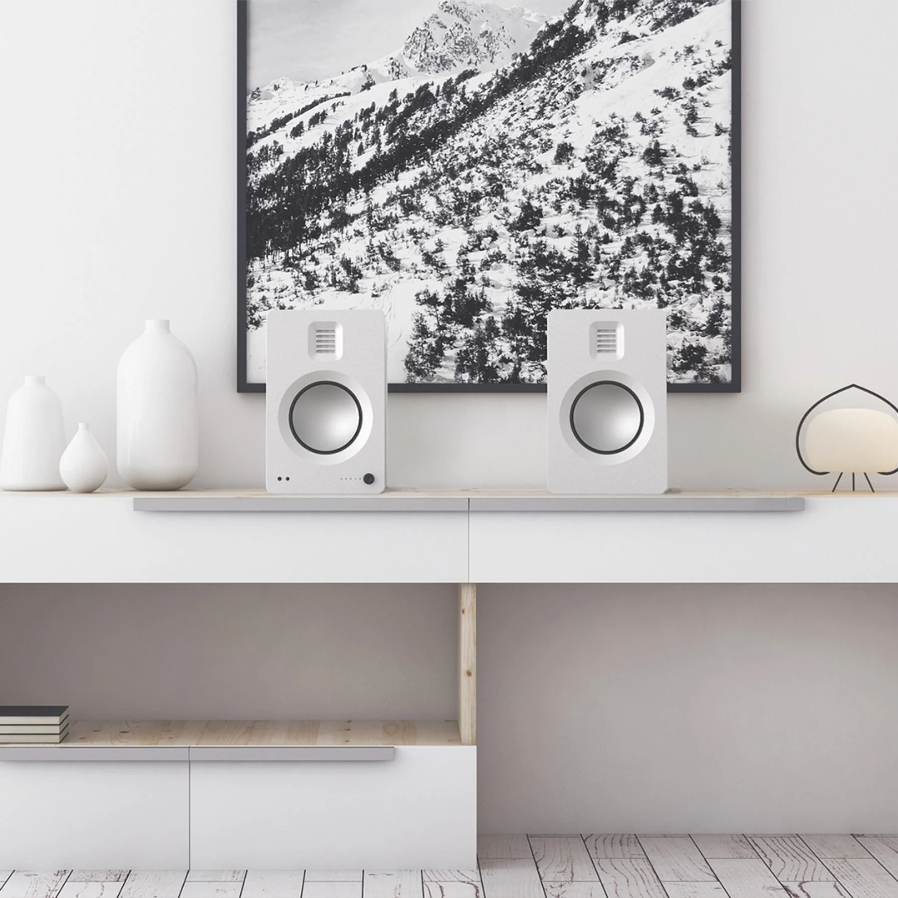 Kanto TUK Powered Speakers with USB DAC, Phono Preamp, Bluetooth 4.2, and Headphone Out - Image 7