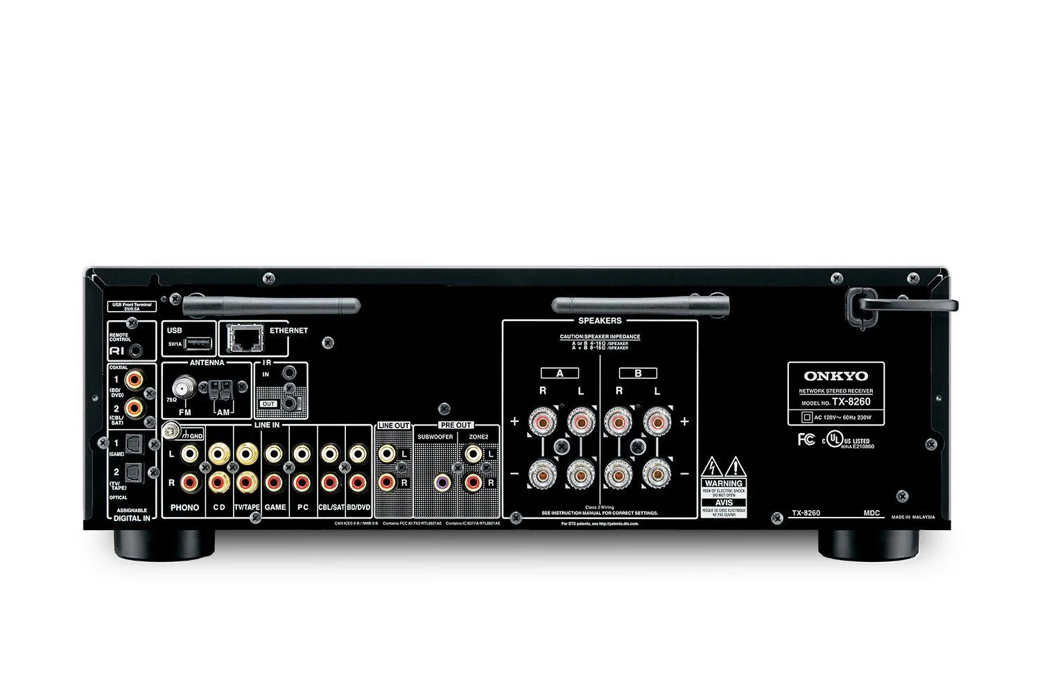 Onkyo TX-8260 - Network Stereo Receiver with Built-In Wi-Fi & Bluetooth - Image 2