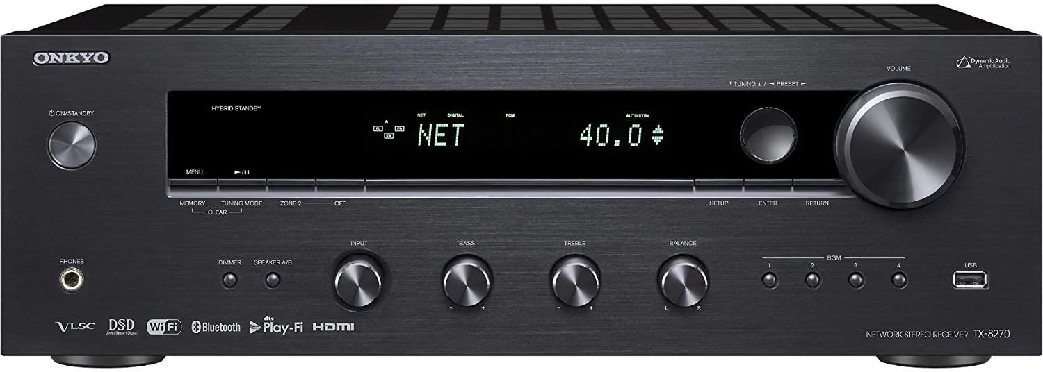 Onkyo TX-8270 - 2 Channel Network Stereo Receiver with 4k HDMI