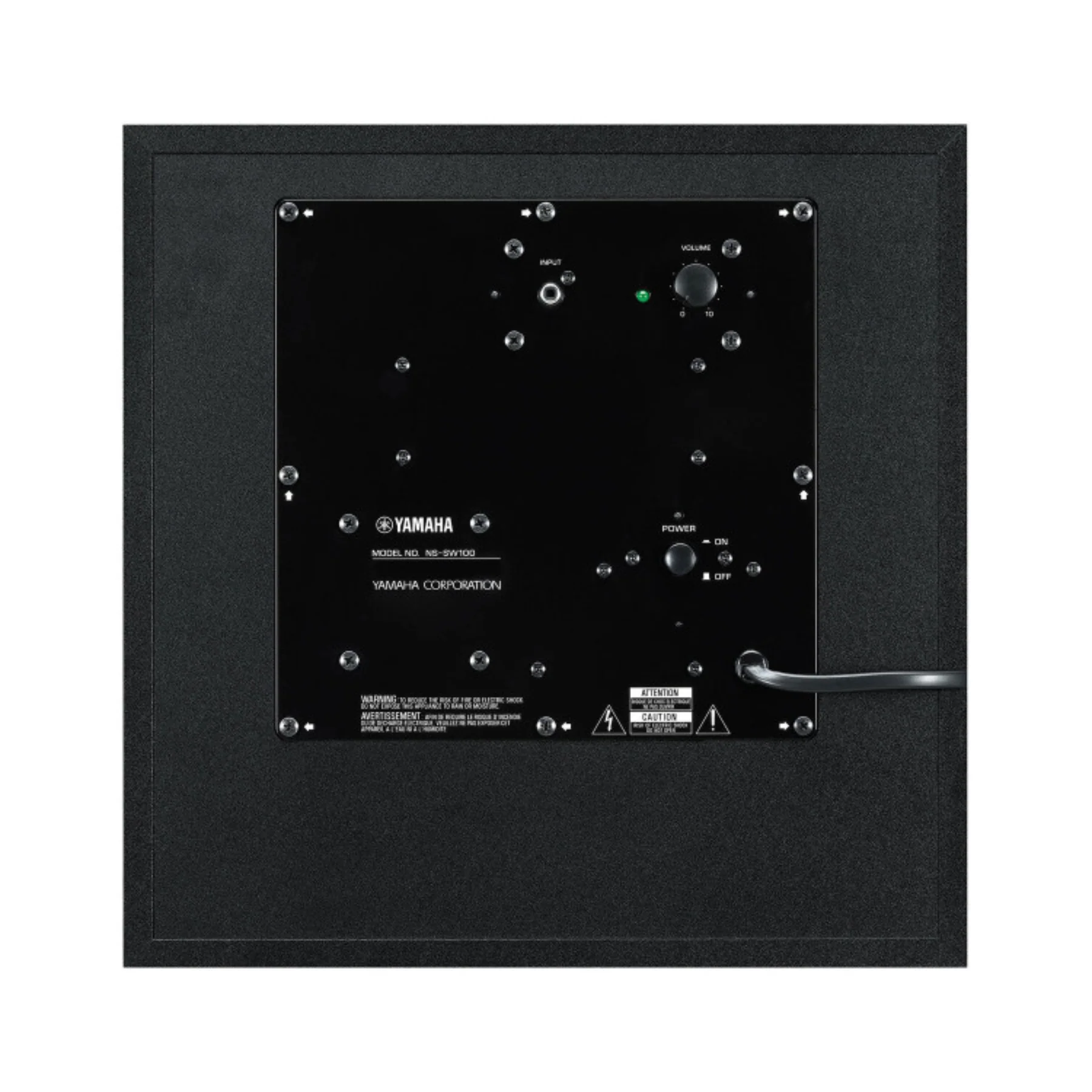 Yamaha NS-SW100 10" 100W Powered Subwoofer - Image 2