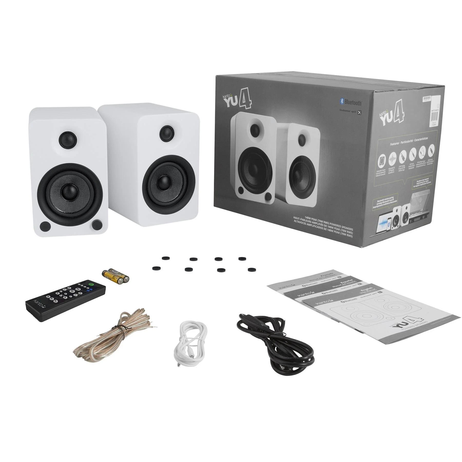 Kanto YU4 Powered Desktop speakers with Bluetooth and Phono Preamp - Image 13