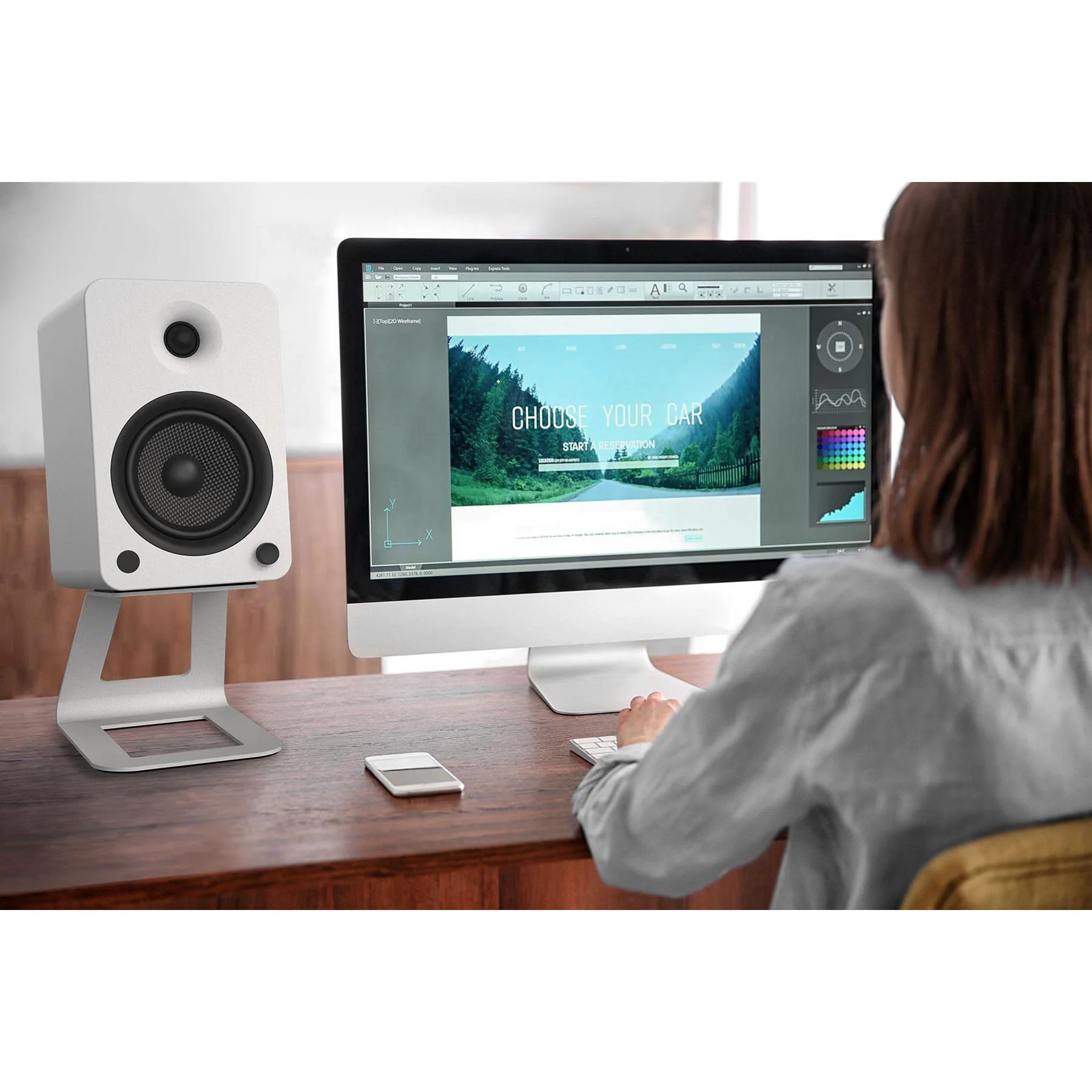 Kanto YU6 Powered Desktop Speakers with Bluetooth and Phono Preamp for Vinyl - Image 15