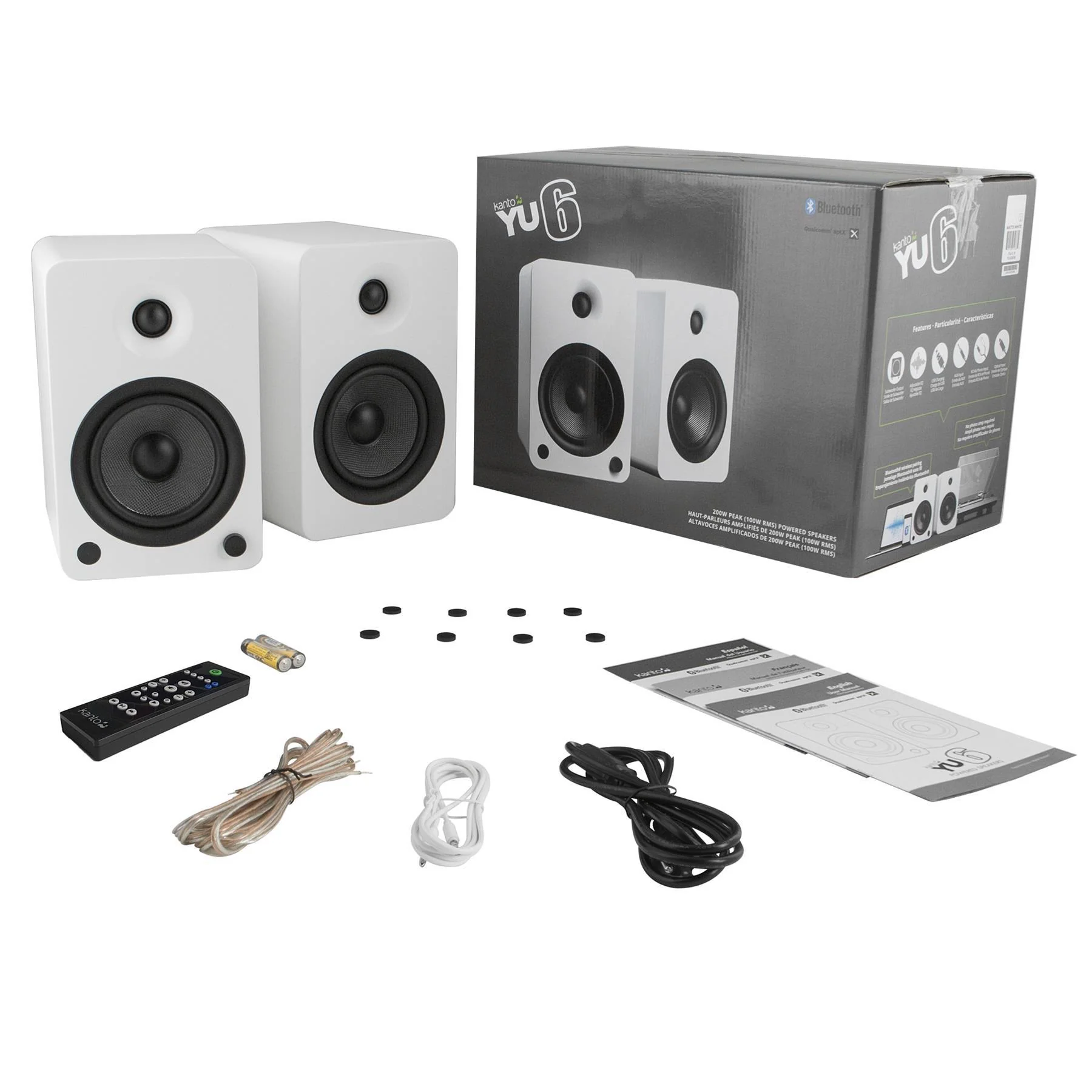 Kanto YU6 Powered Desktop Speakers with Bluetooth and Phono Preamp for Vinyl - Image 17