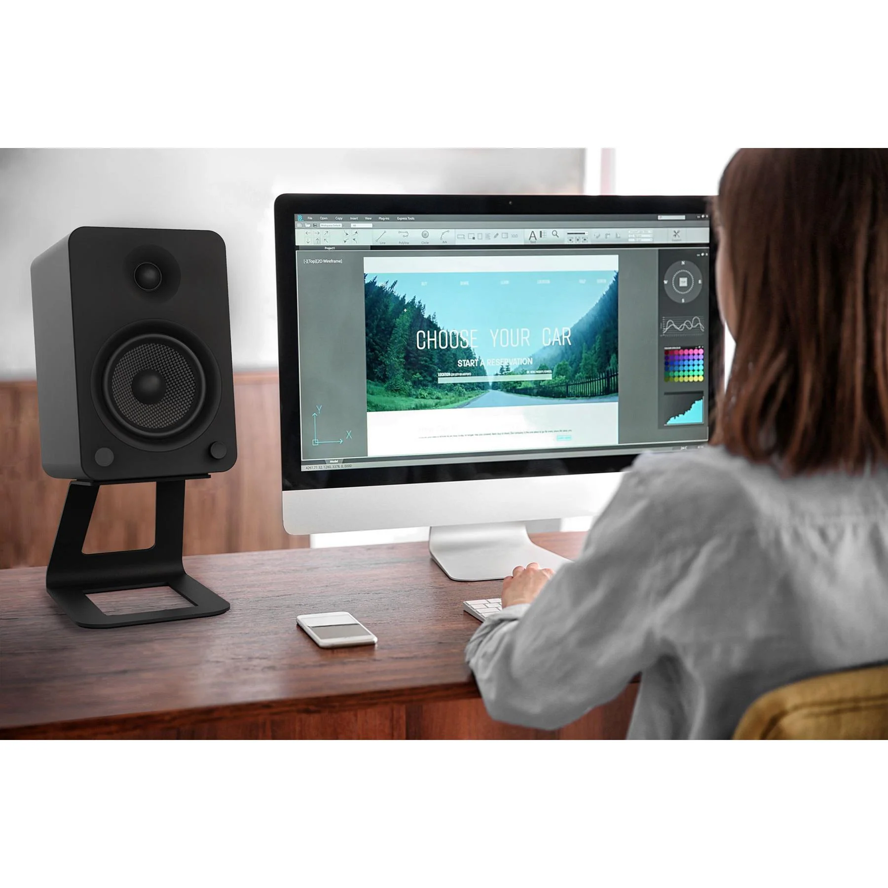 Kanto YU6 Powered Desktop Speakers with Bluetooth and Phono Preamp for Vinyl - Image 18