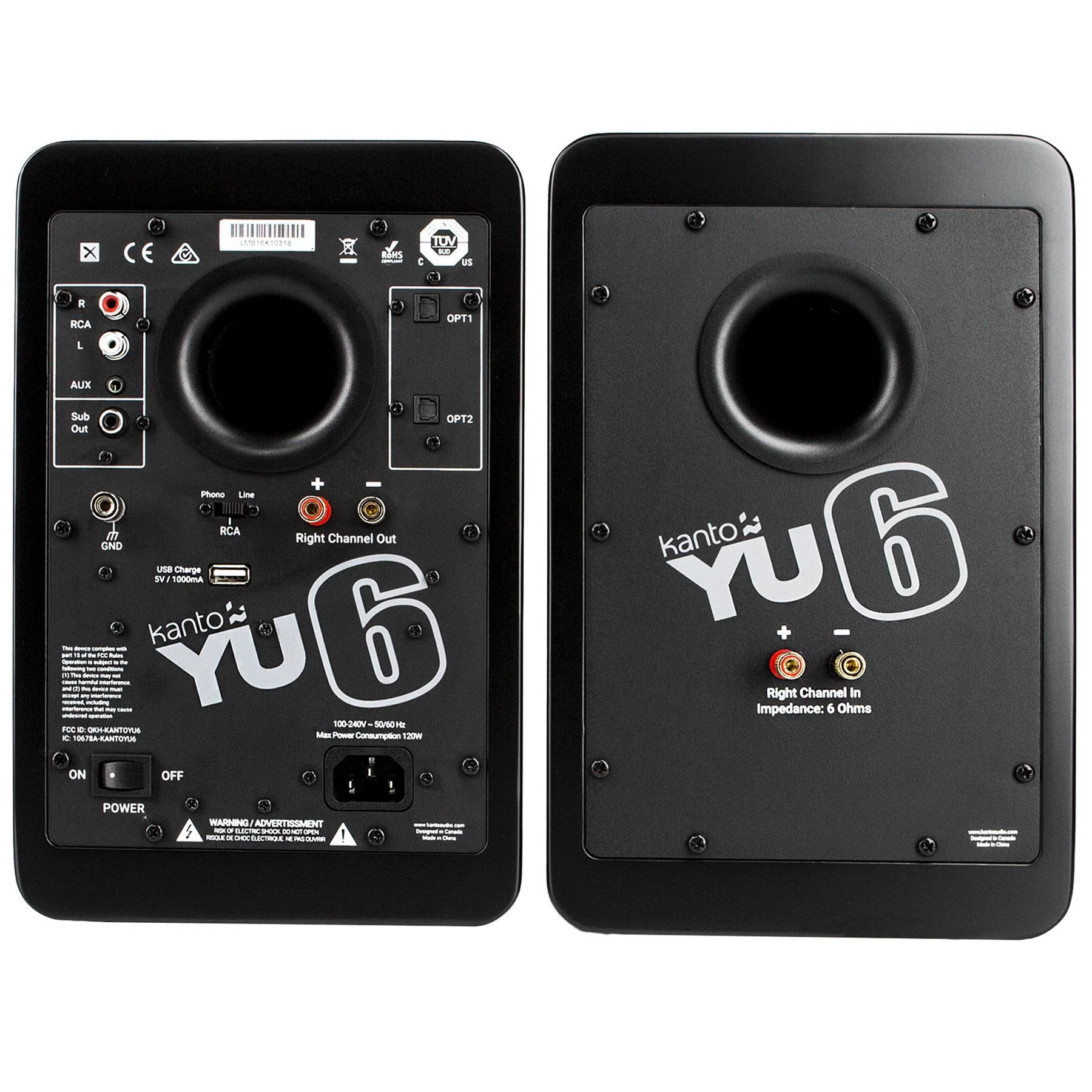 Kanto YU6 Powered Desktop Speakers with Bluetooth and Phono Preamp for Vinyl - Image 19